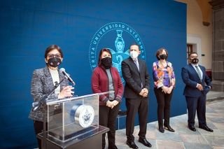 Inaugura la Rectora Lilia Cedillo la exposición “Territorios discontinuos de sus límites y contenidos”