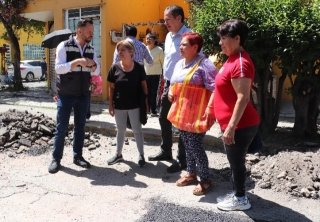 Supervisa Gobierno de la Ciudad avances de la campaña Bacheando Puebla en juntas auxiliares