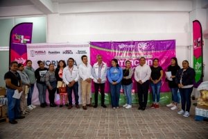 Entrega DIF Puebla Capital insumos alimentarios del programa “Desayunos Calientes”
