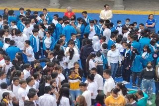 Con éxito simulacro en escuela secundaria Hermanos Serdán 