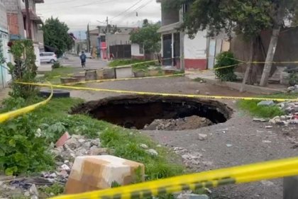 Crecen socavones en Valle de Chalco y Tecámac, en el Estado de México
